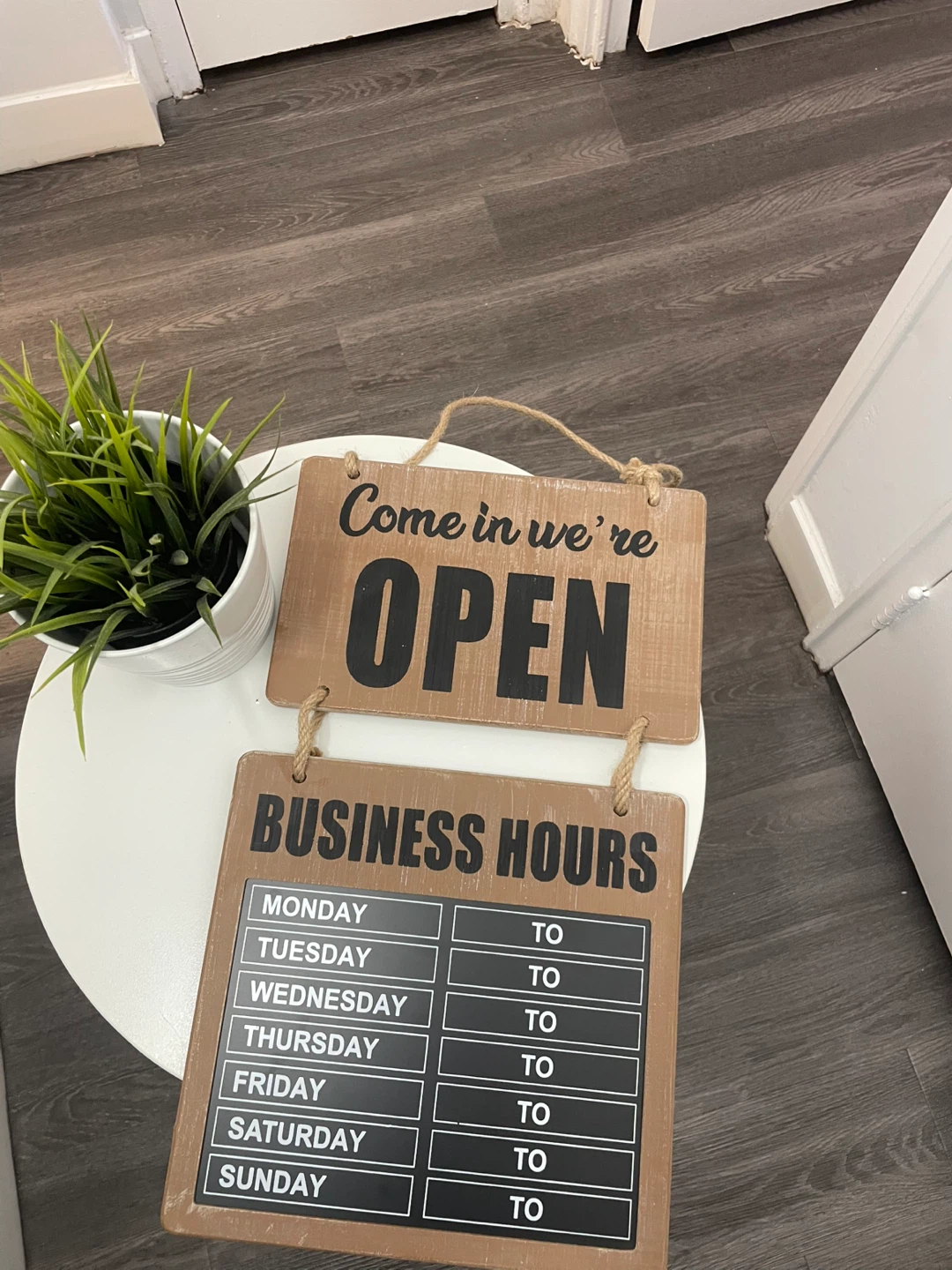 Open/Closed Business Hours Sign