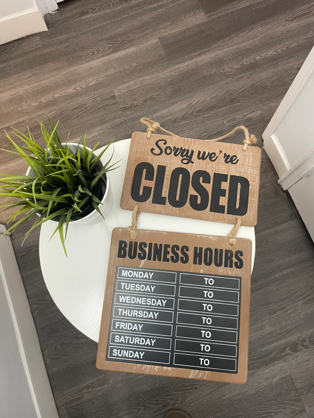 Open/Closed Business Hours Sign - photo 2