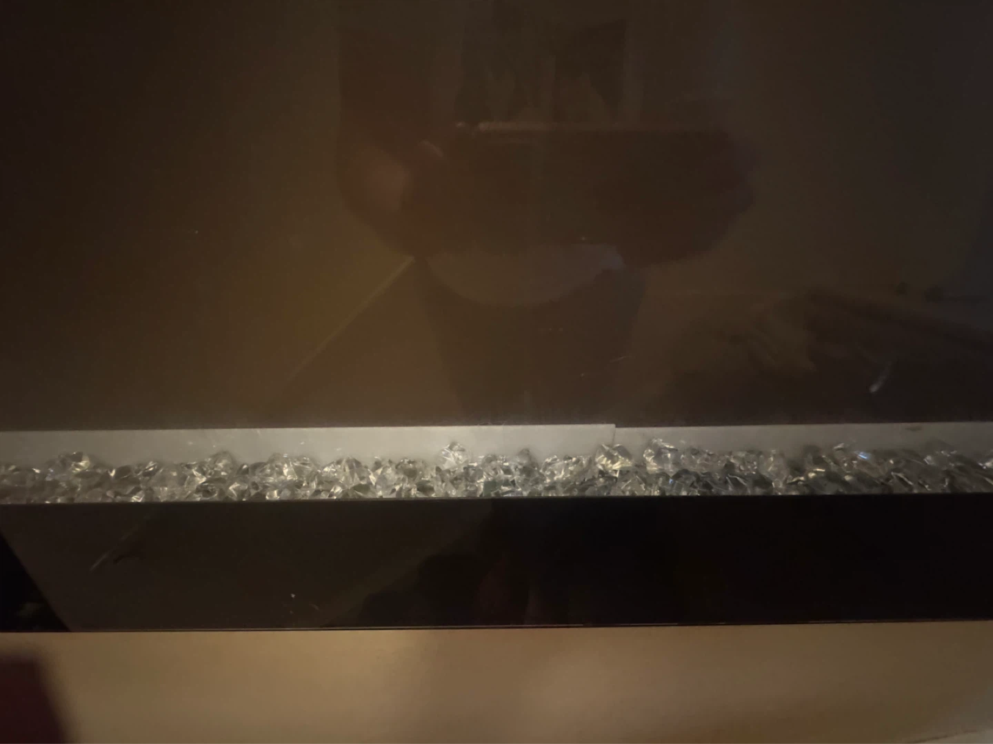 Black Electric Fireplace with Crystal Embers - photo 3