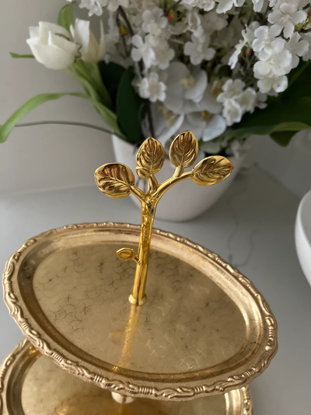 Gold 2-Tier Serving Tray - photo 3