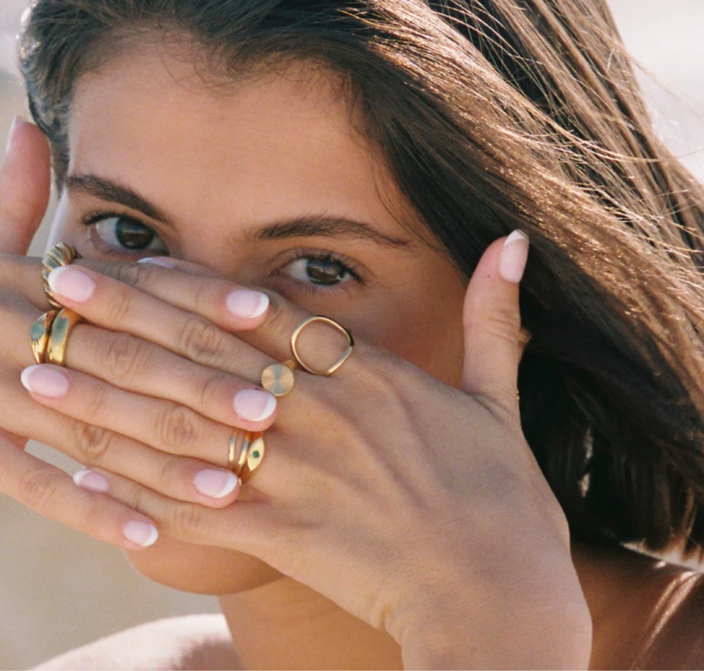 New set of 3 gold tone Atoloa Rings Size 8 Tarnish free - photo 4