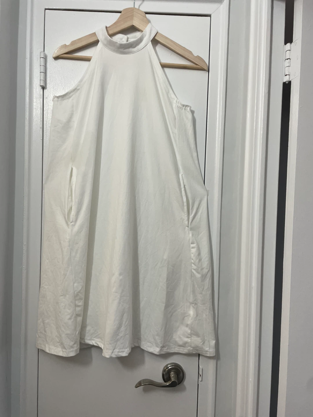 White Halter Neck Dress( 🚨need to go today )