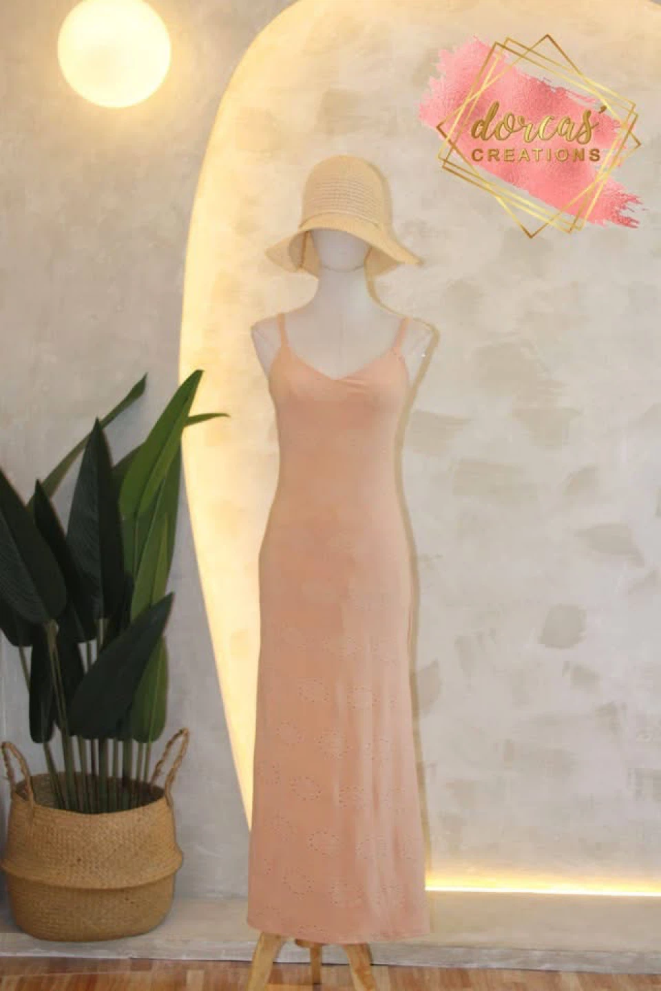 Dorcas Creations Women's Maxi Dress - Peach