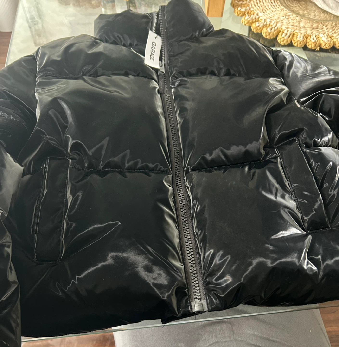Garage Shiny Puffer Jacket