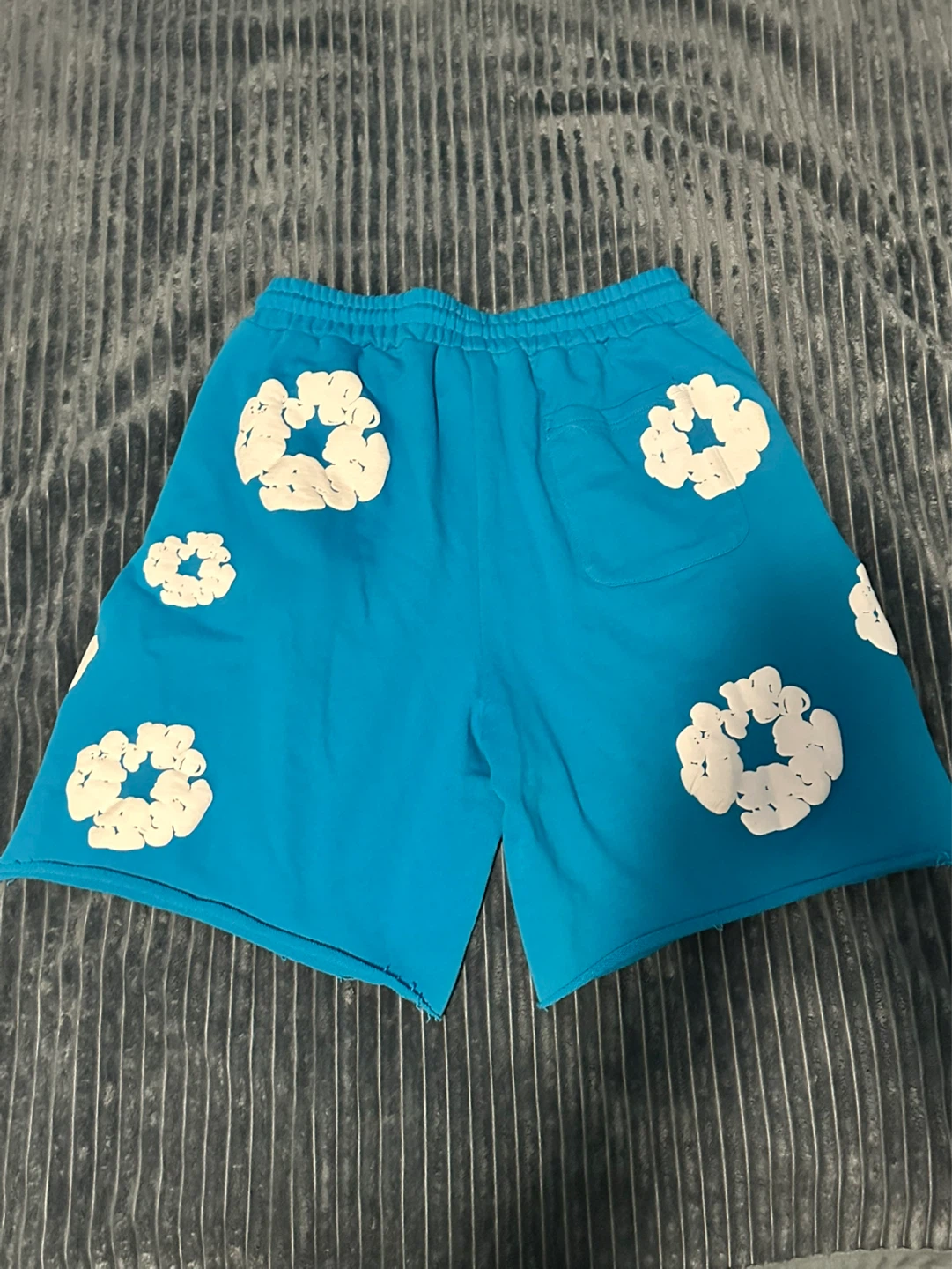 Denim Tears Blue Graphic Print Sweatshorts - photo 2