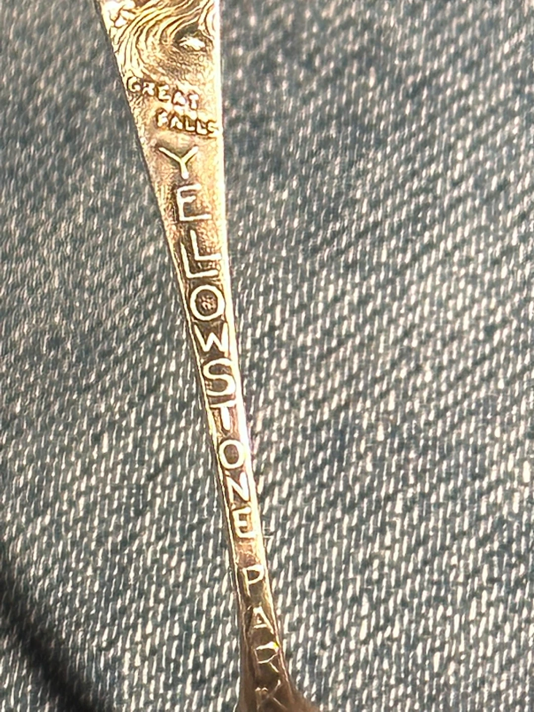 1/2 size Grand Falls Yellowknife Sterling Souvenir Spoon - photo 3