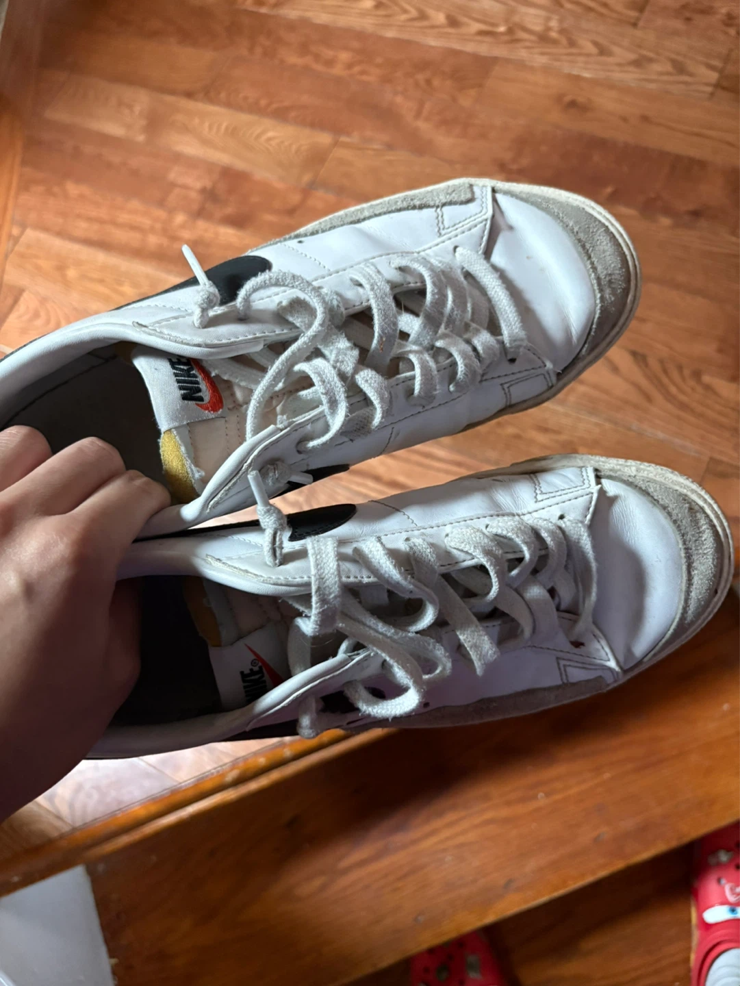 Nike Blazer Low '77 Vintage Sneakers White Black Size 9.5 - photo 2
