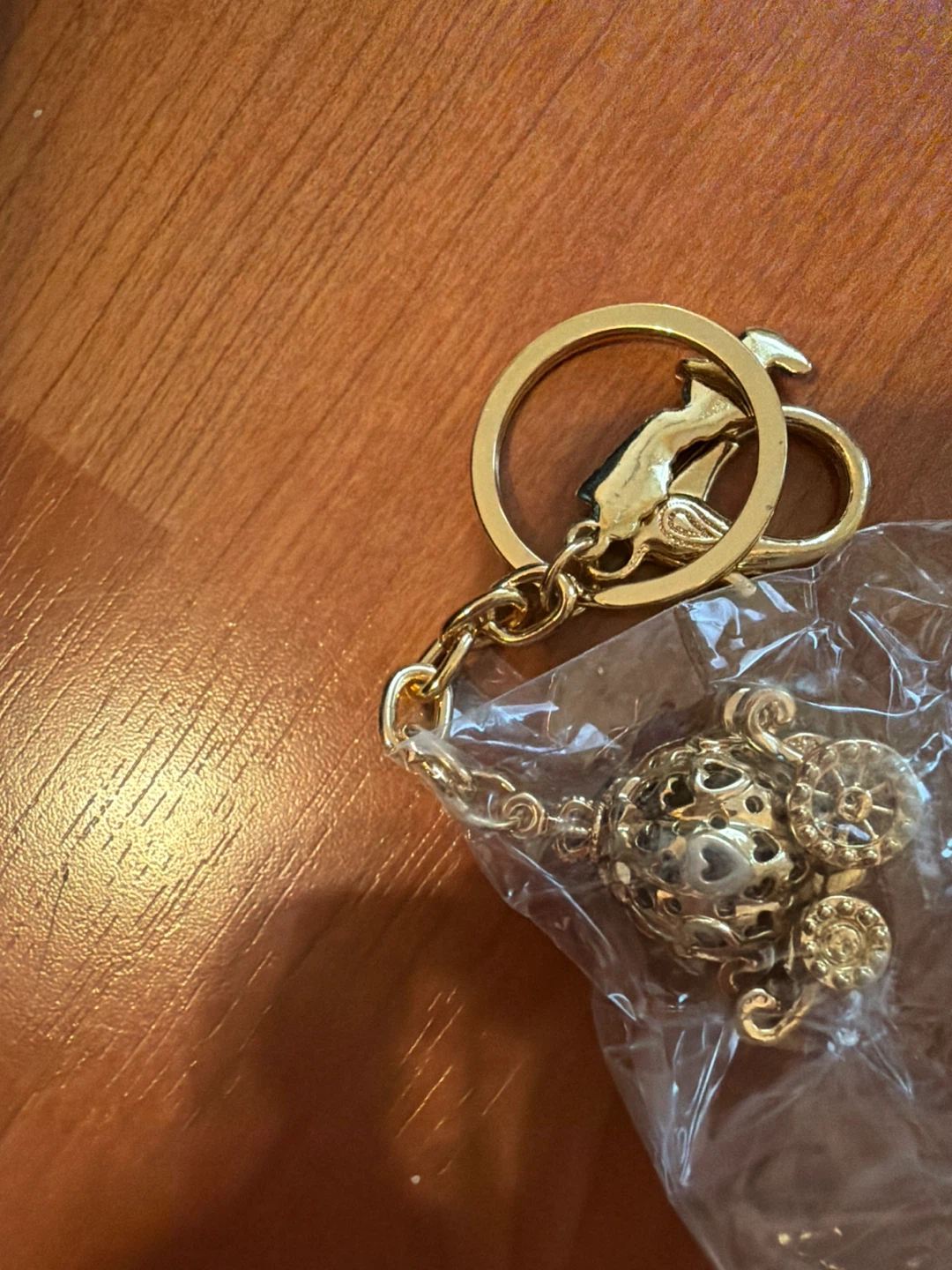 Pumpkin Carriage Keychain Charm - photo 2