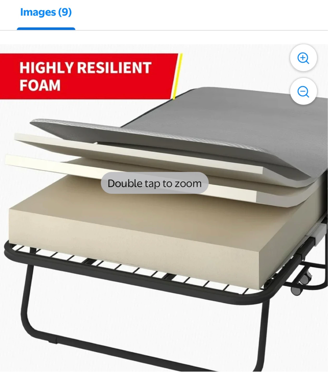 Folding Twin Bed with 4" Mattress - photo 4