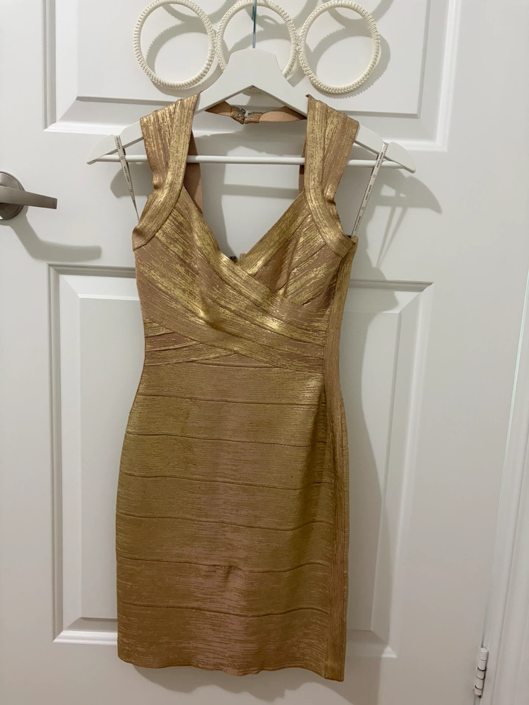 Gold Bandage Dress