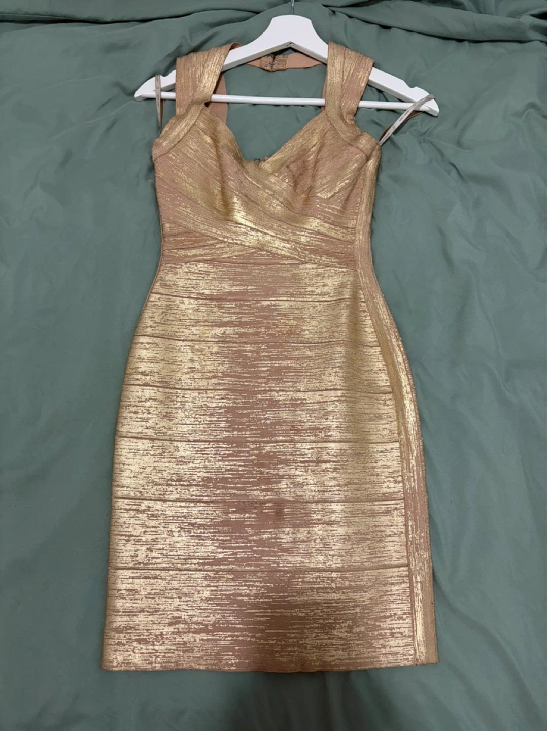 Gold Bandage Dress - photo 2