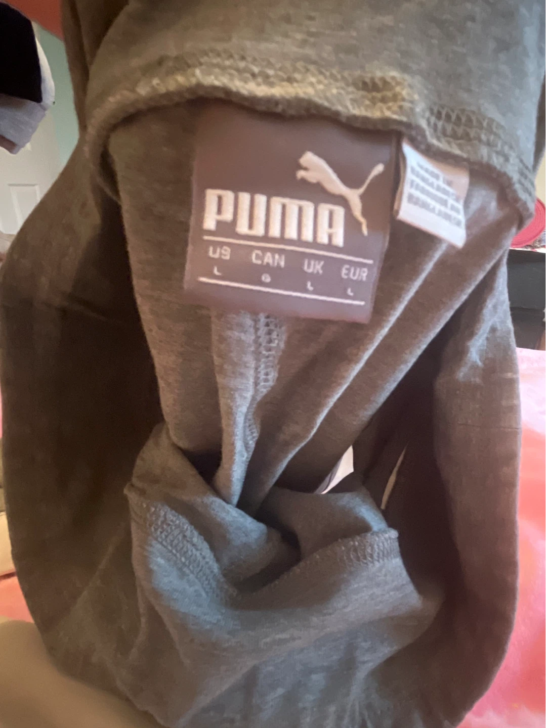Puma Grey & White Logo Side-Panel Leggings - photo 4