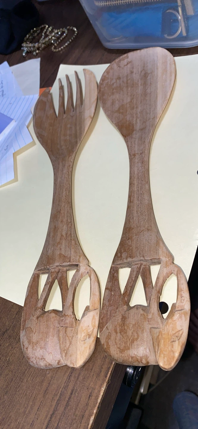 Wooden Salad Servers