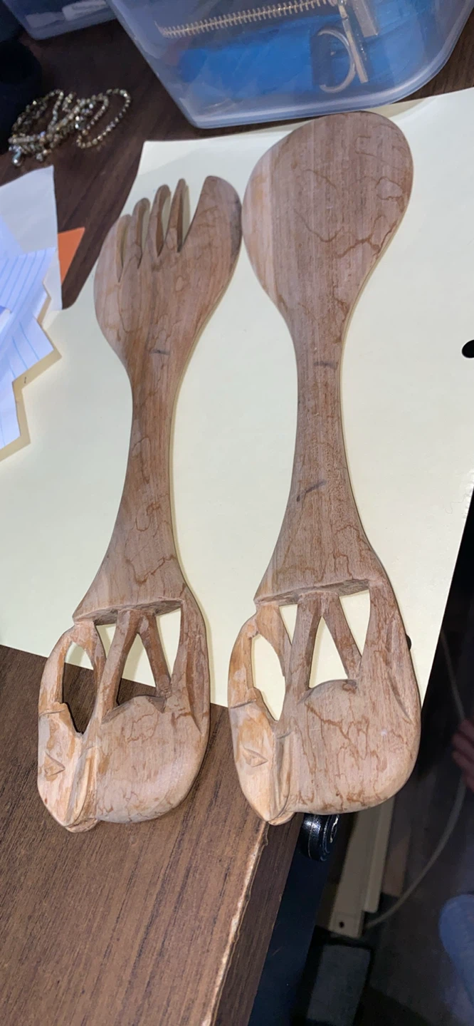Wooden Salad Servers - photo 2