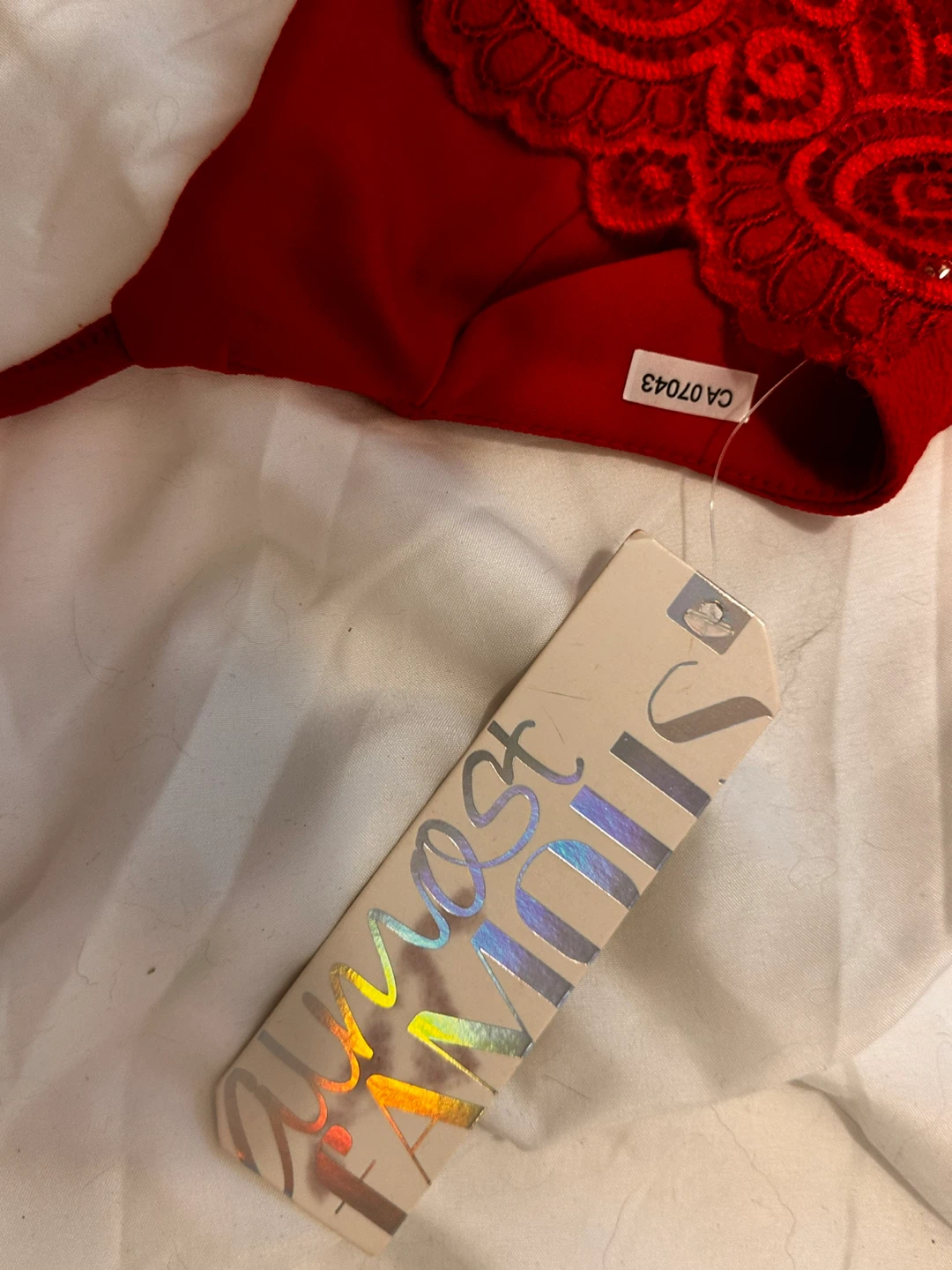 Almost Famous Red Lace Detail Dress - photo 5