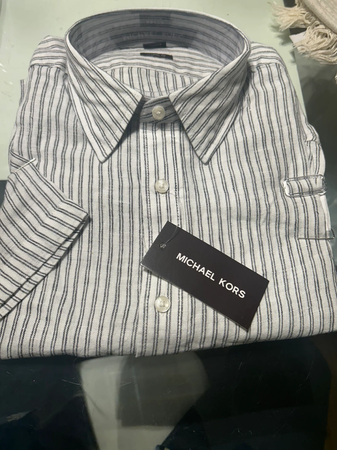 Michael Kors Striped Dress Shirt