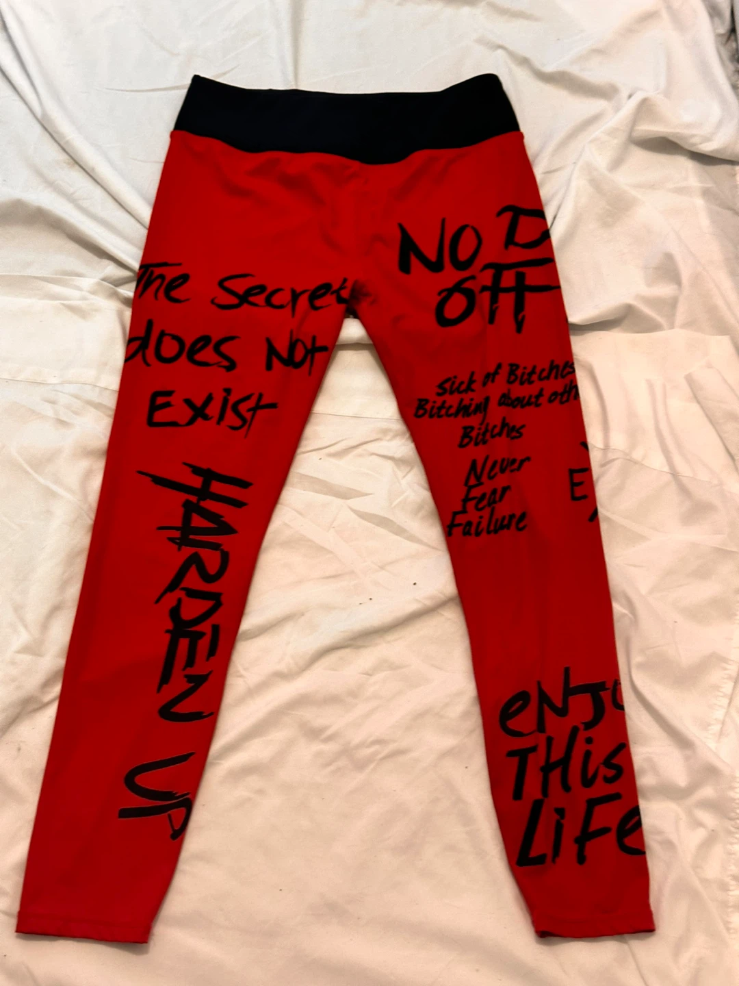 E-Red G/L Women's Red Graphic Leggings