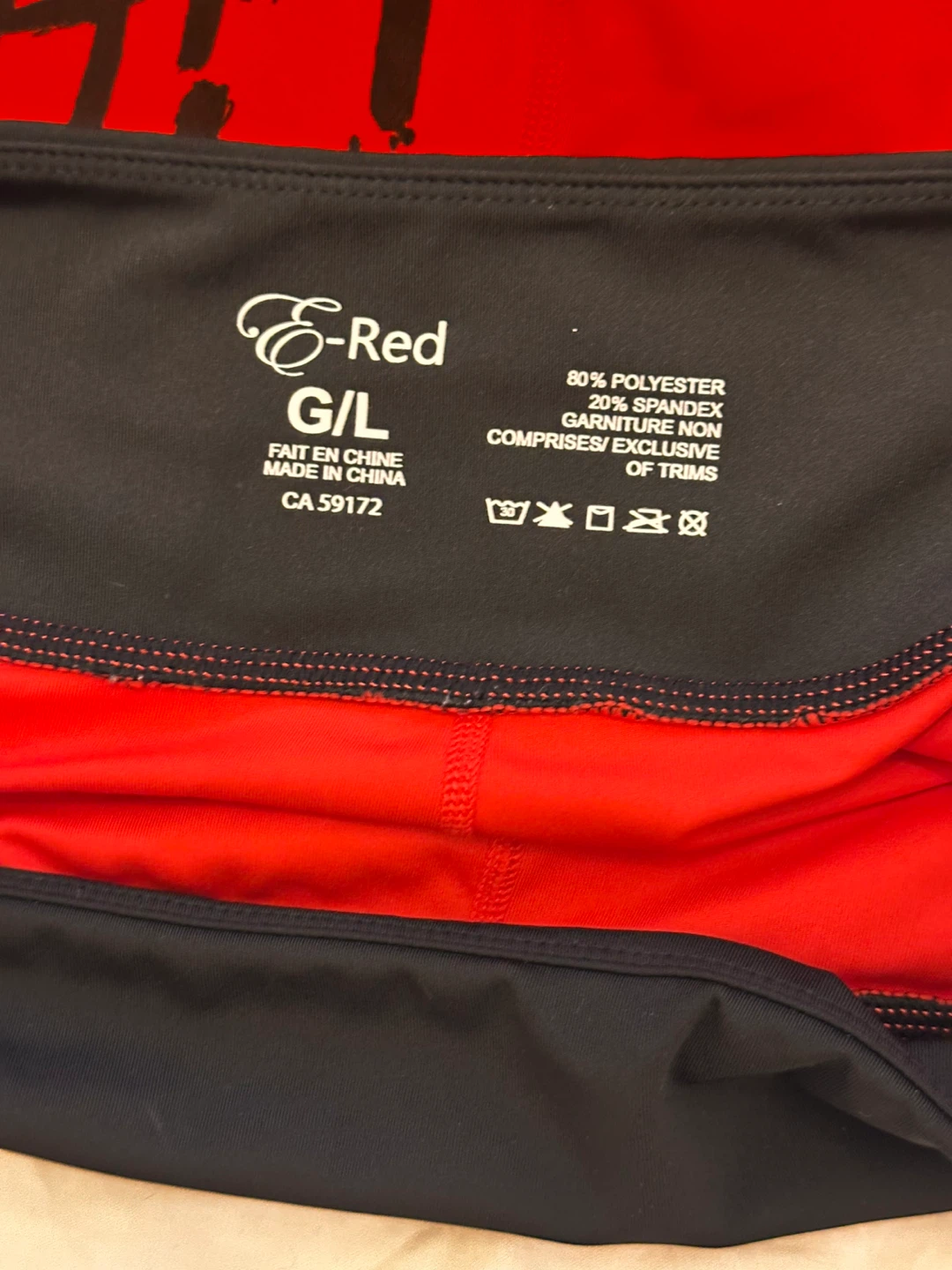 E-Red G/L Women's Red Graphic Leggings - photo 3
