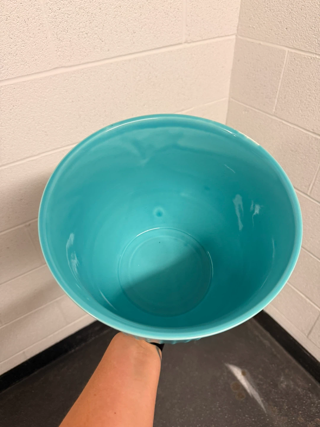 Teal Textured Planter Pot - photo 2