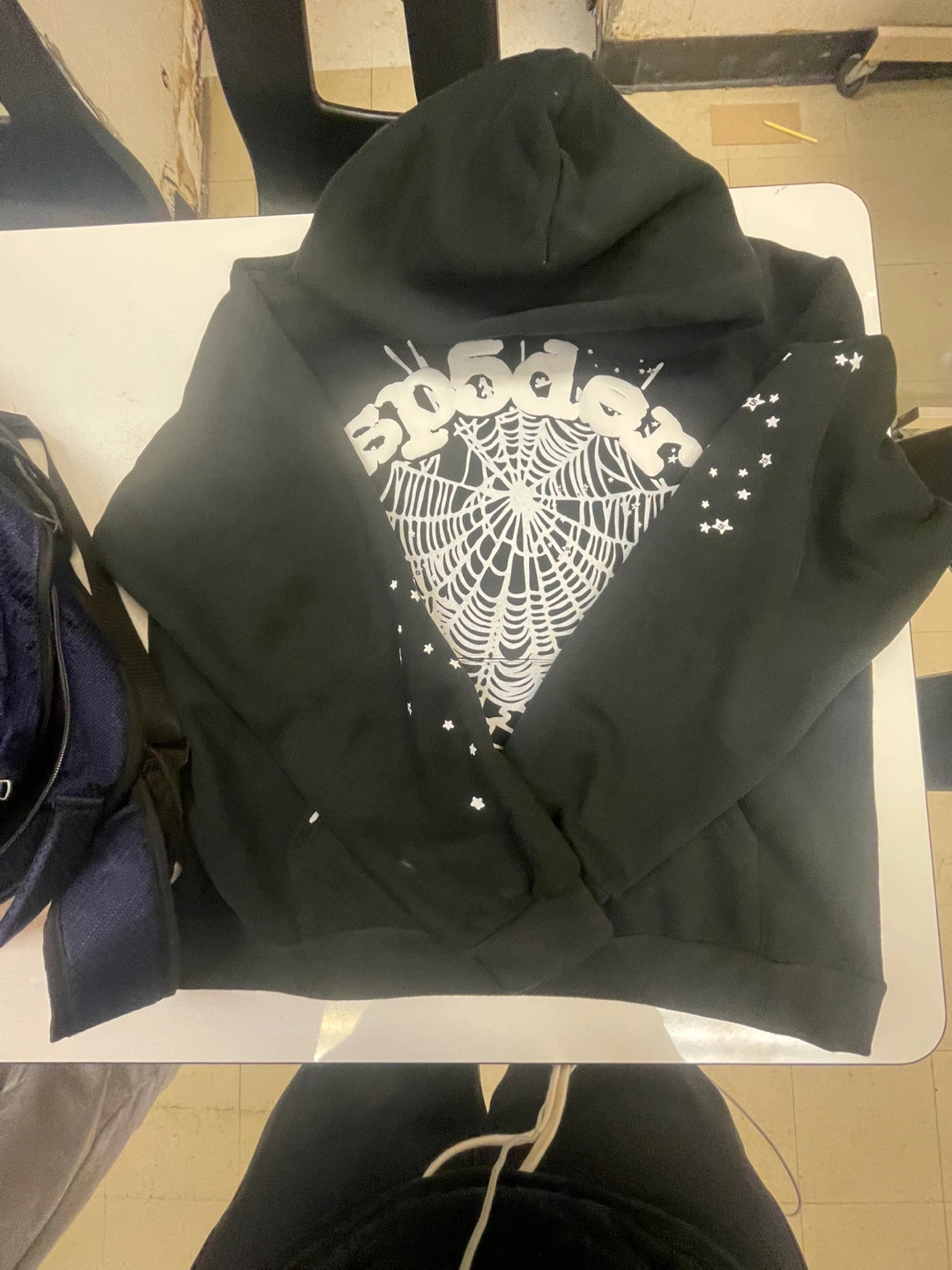 Sp5der Hoodie - Black, X-Large