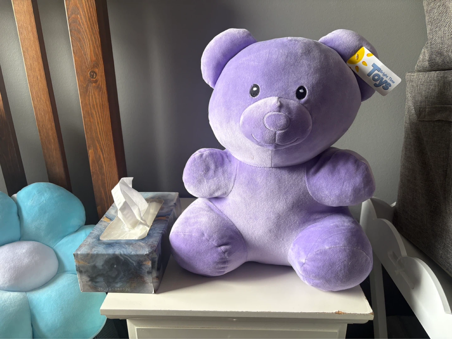 Bright Time Toys Purple Teddy Bear Plush