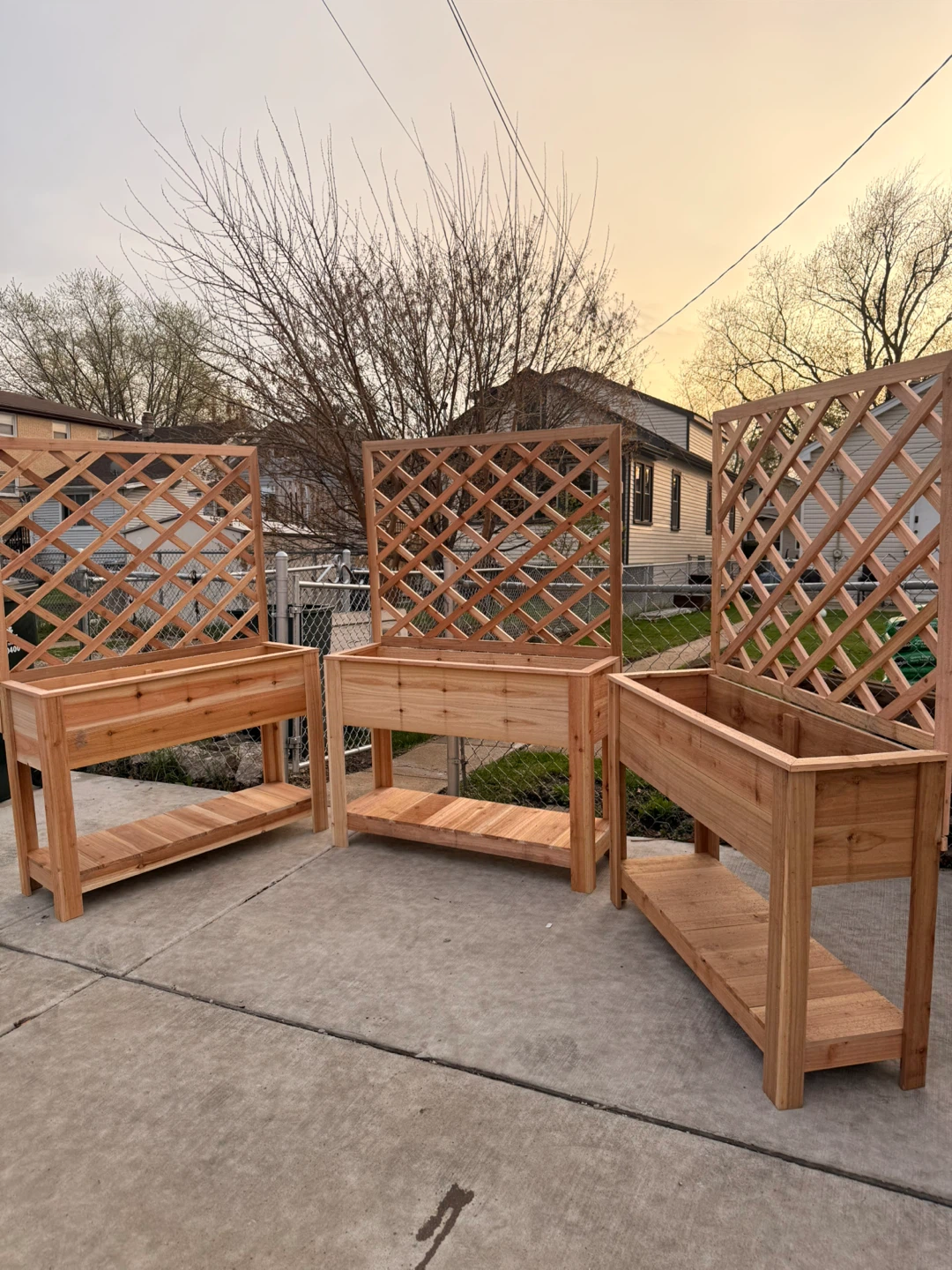 Modern Cedar Planter Box – Handmade – Ready Today