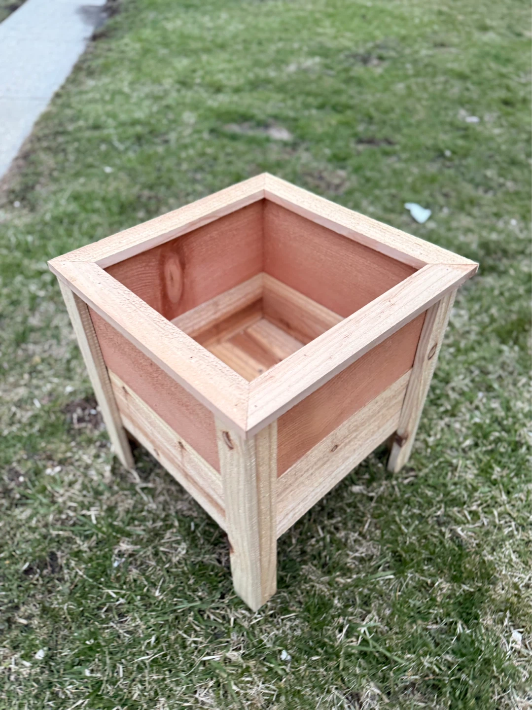 Modern Cedar Planter Box – Handmade – Ready Today - photo 5