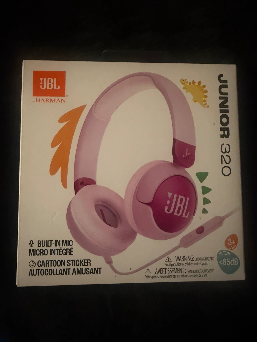 JBL Junior 320 Pink Headphones