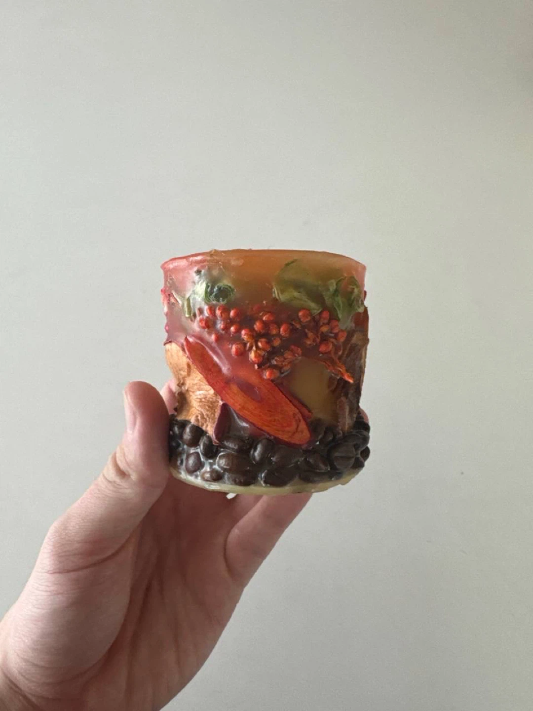 Decorative Scented Candle with Fruits
