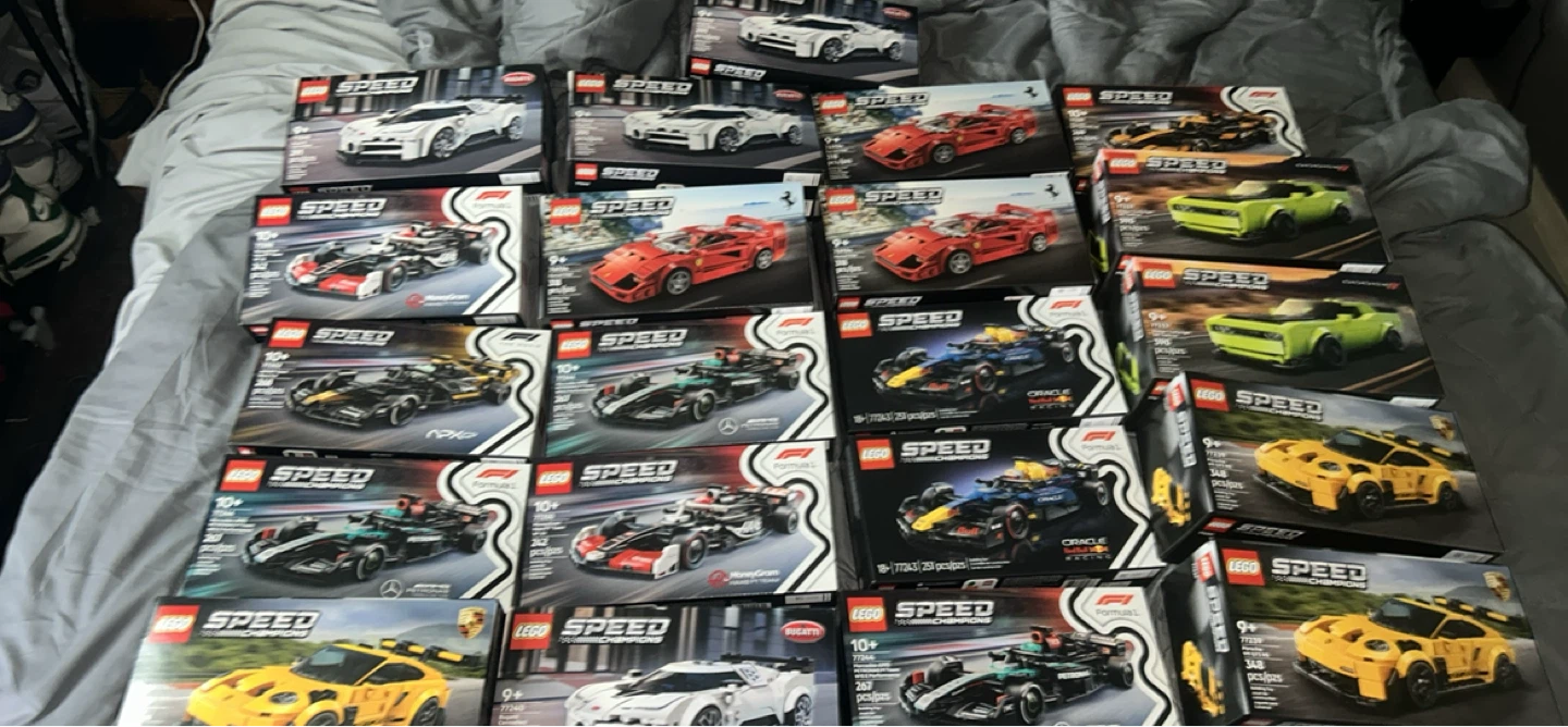 Brand new Lego champion cars