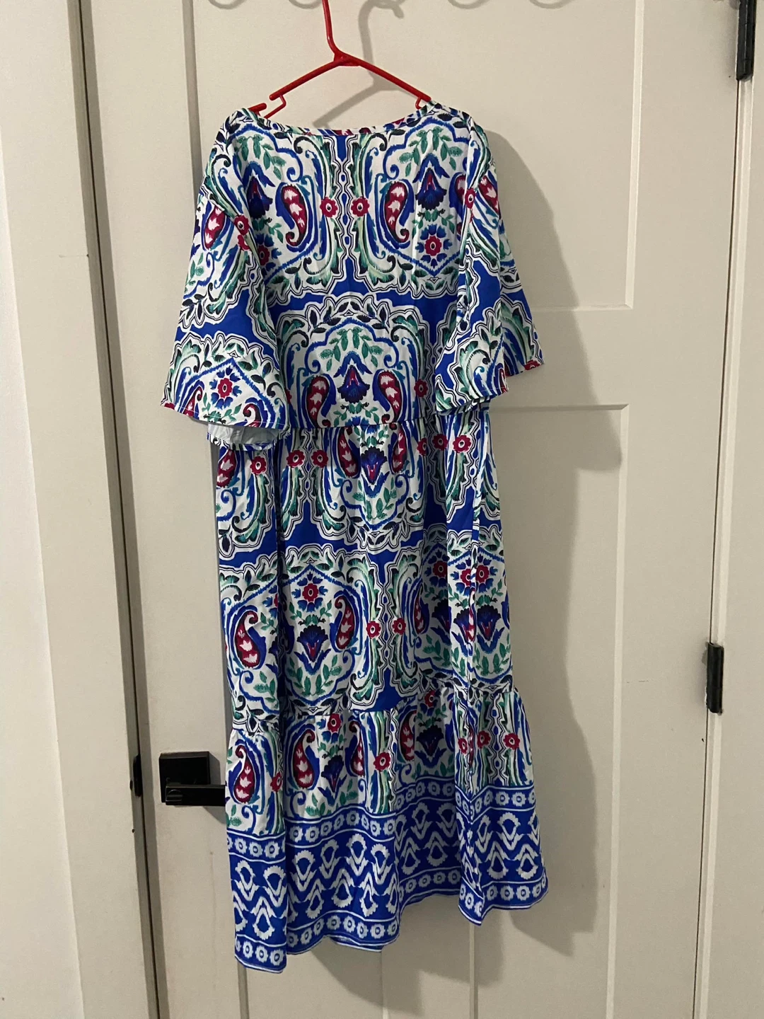 Blue patterned maxi dress - photo 2