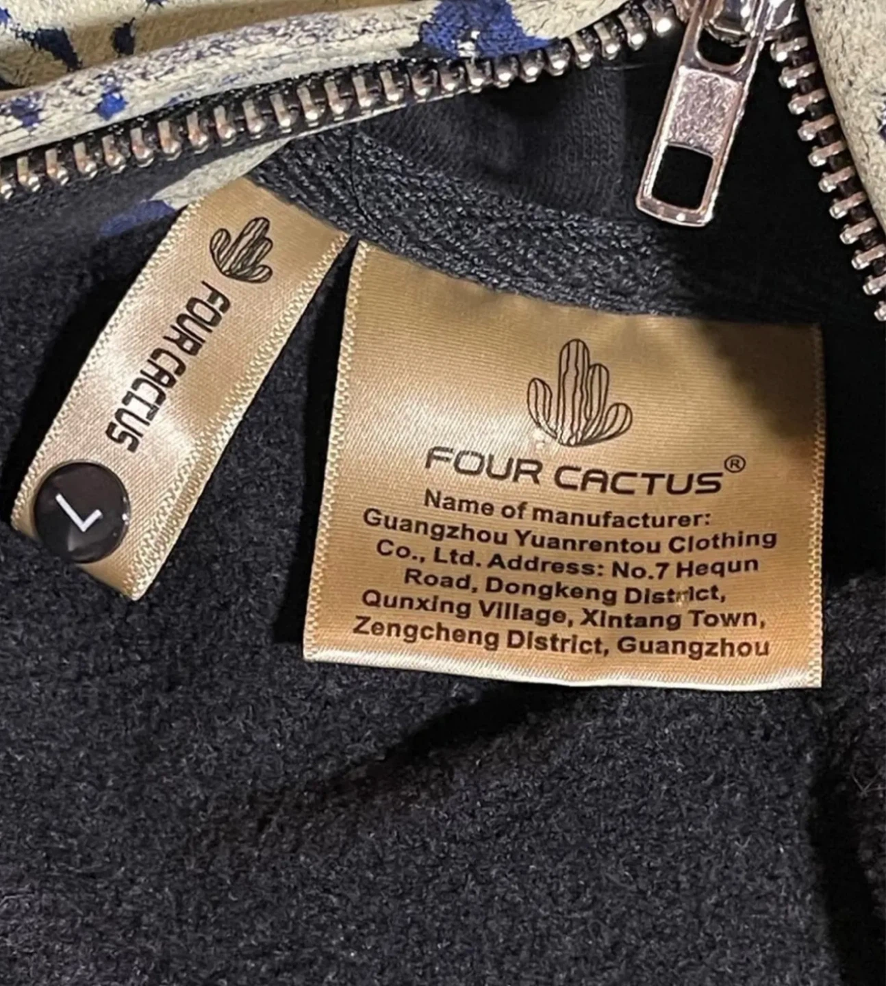 FOUR CACTUS Travis Scott Style Zip-Up Hoodie - photo 5