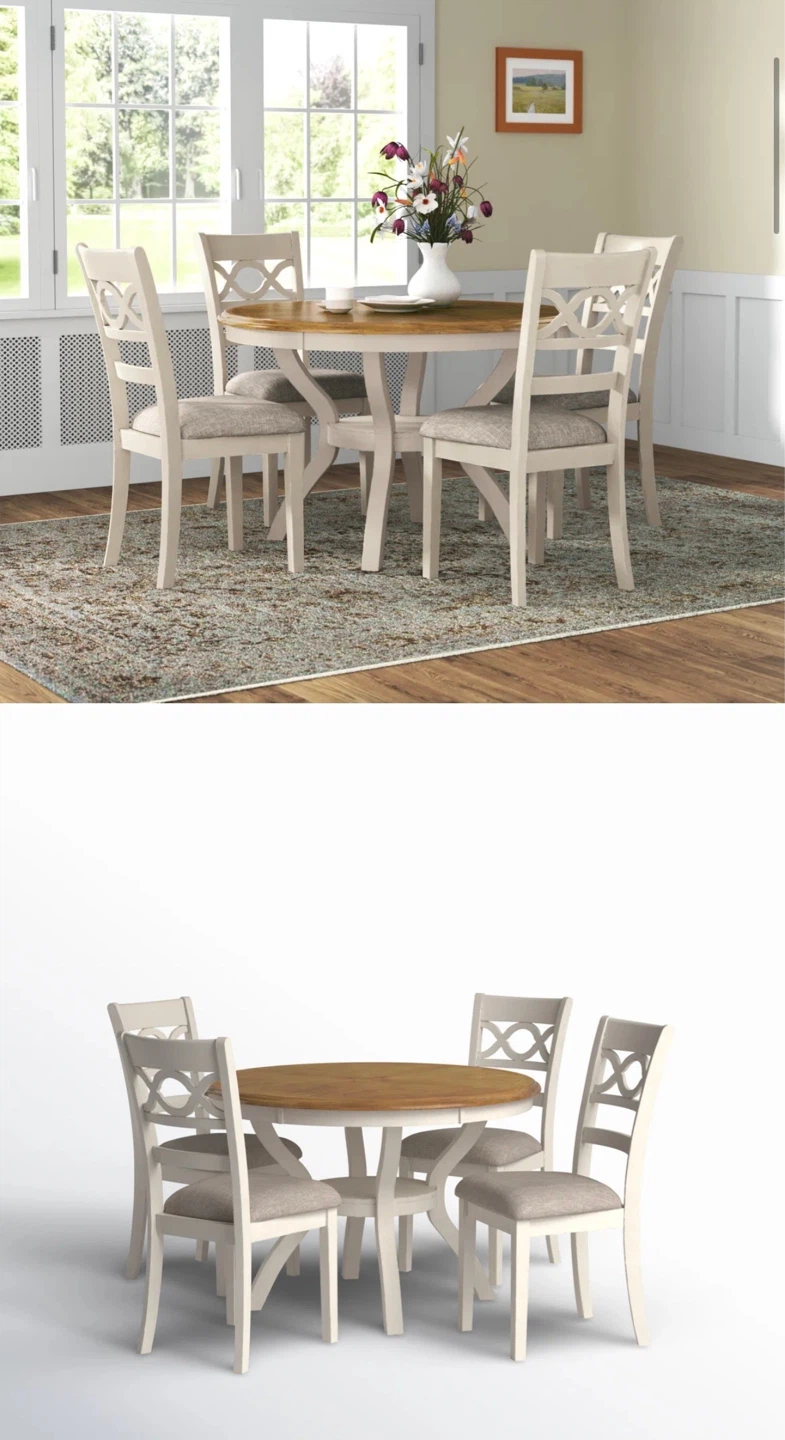 Round Dining Table with 4 Chairs - photo 3