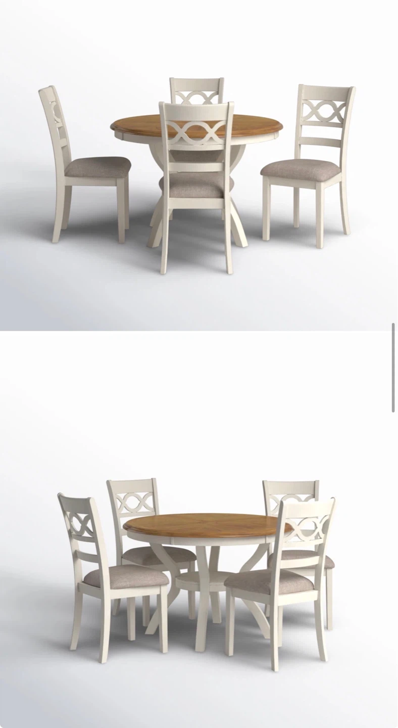 Round Dining Table with 4 Chairs - photo 4
