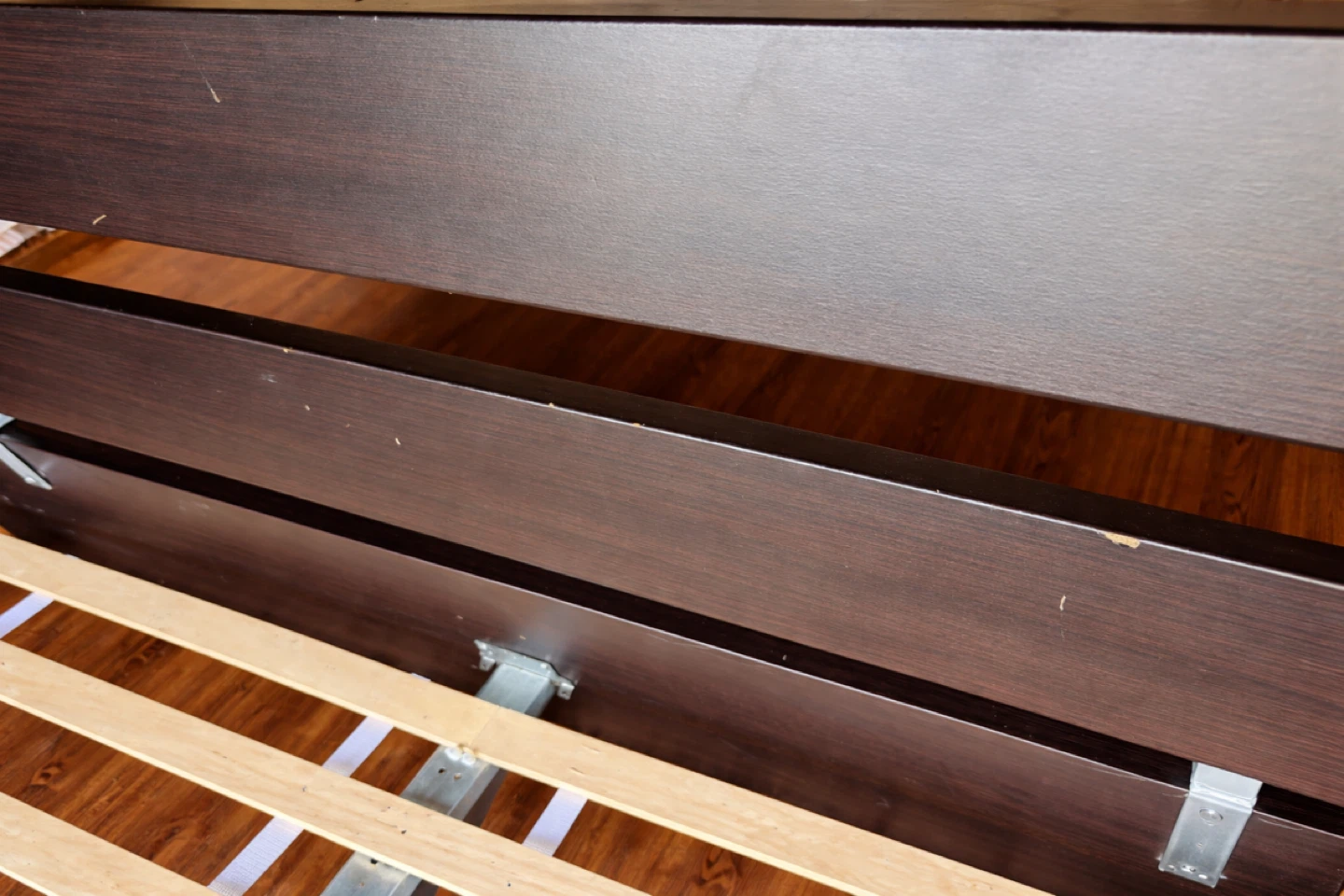 IKEA Queen Bed Frame + Spring Mattress - photo 5