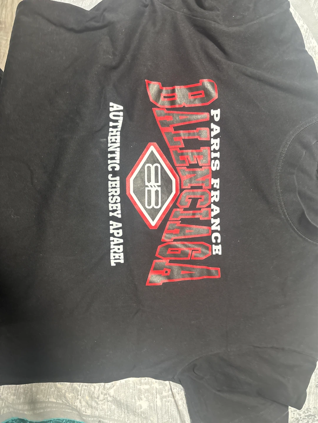 Balenciaga Paris France Authentic Jersey Apparel T-Shirt - photo 5
