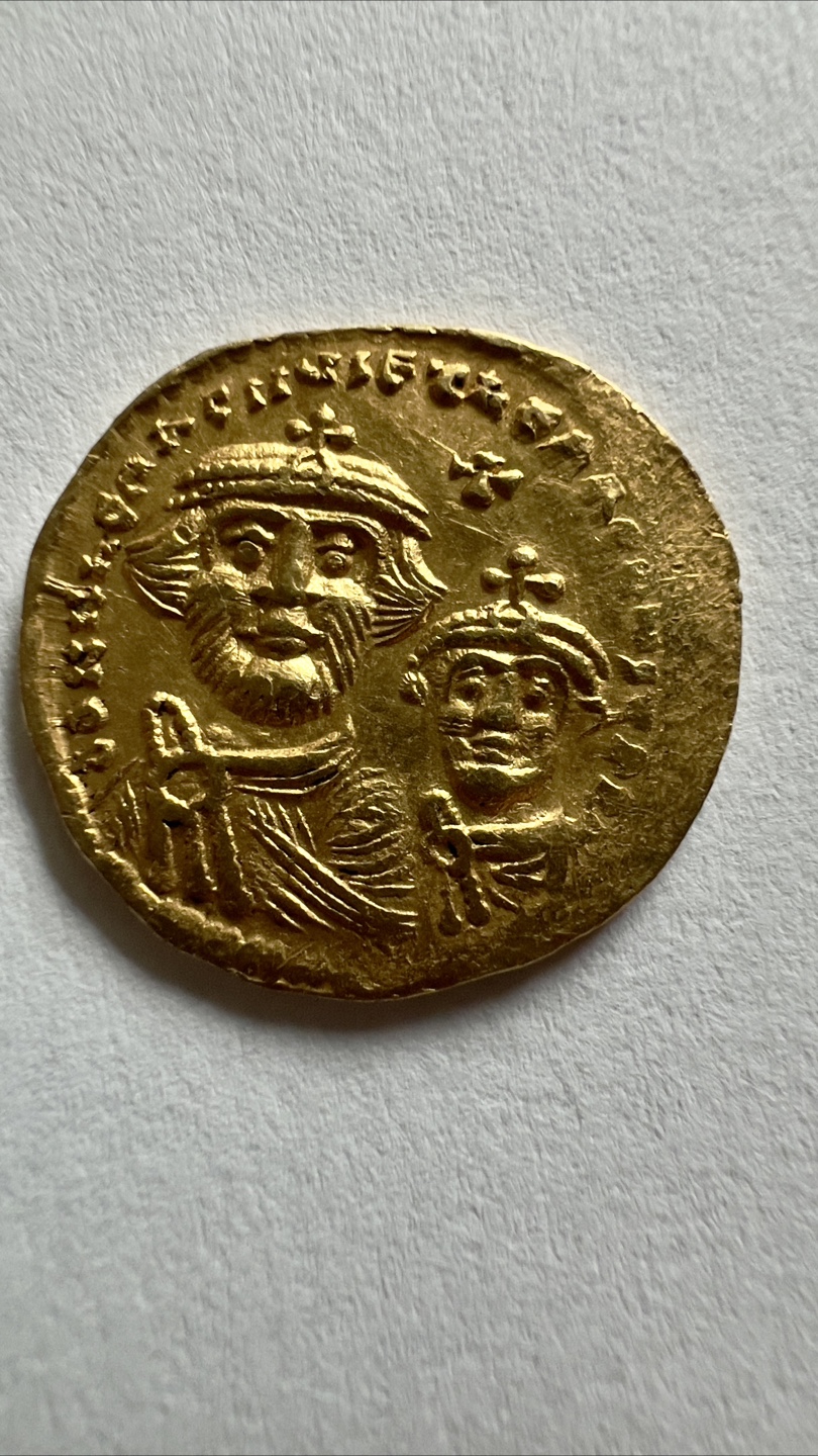 Byzantine Gold Solidus of Heraclius and Son (c.616-625 AD)
