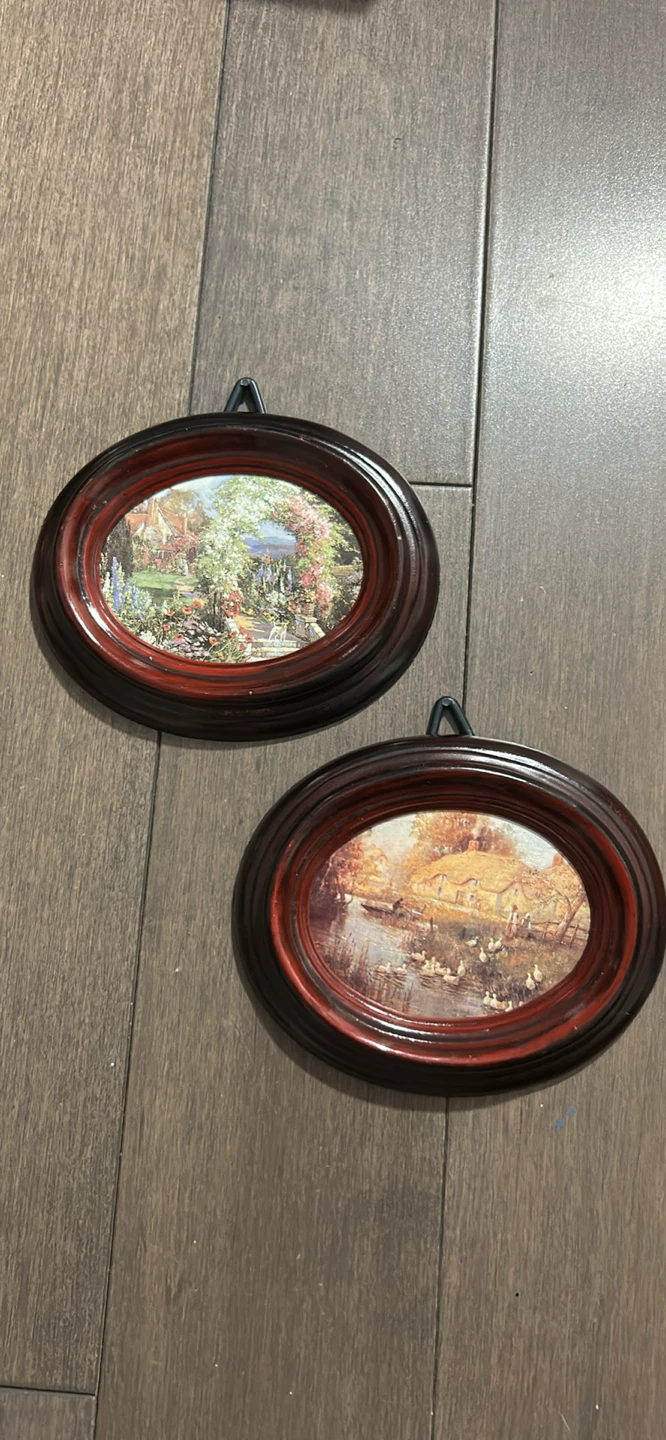 Oval Wall Art Prints (Set of 2)
