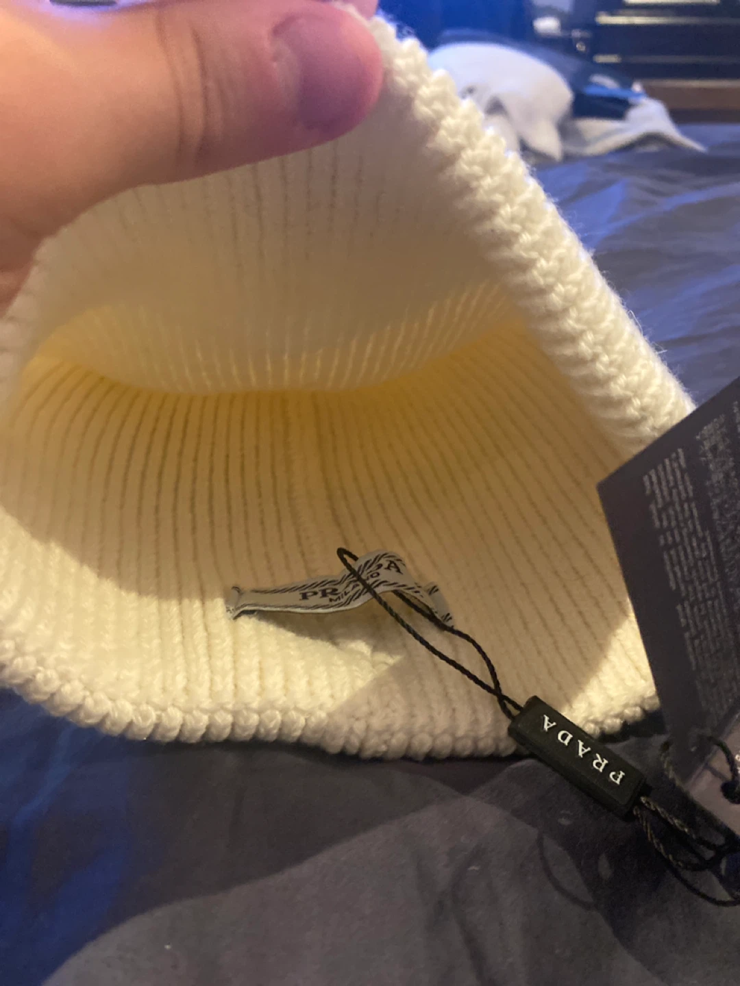 White Prada Hat - photo 3