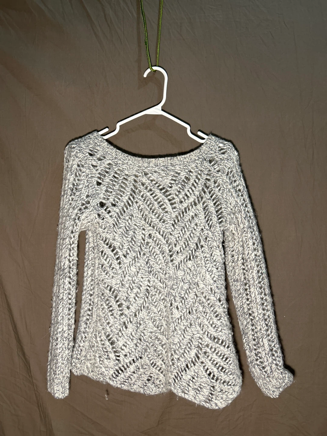Loft Grey Knit Sweater - XS