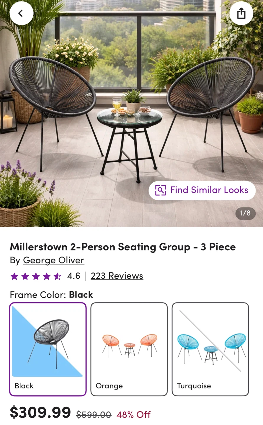 "Millertown" 2-Person Seating Group - 3 Piece