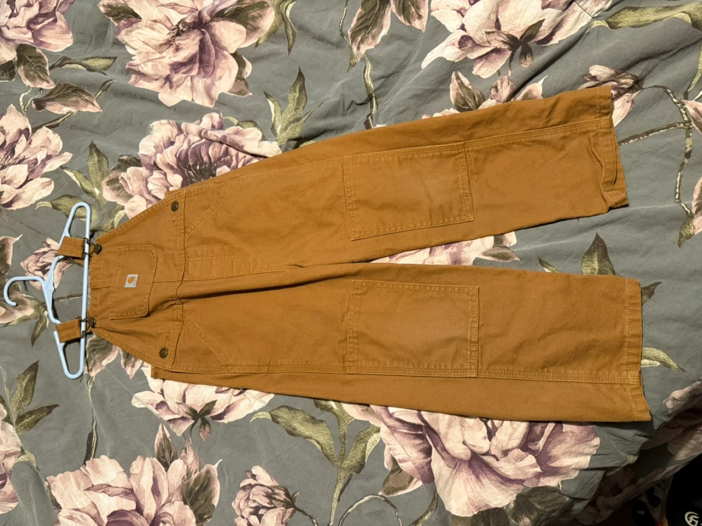 Carhartt Brown Canvas Bib Overalls - Size 4T