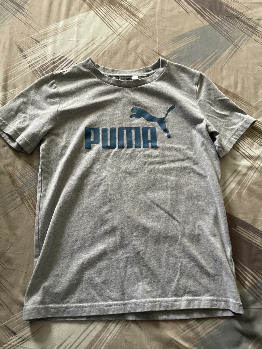 Puma Grey T-Shirt Youth Large (10/12)