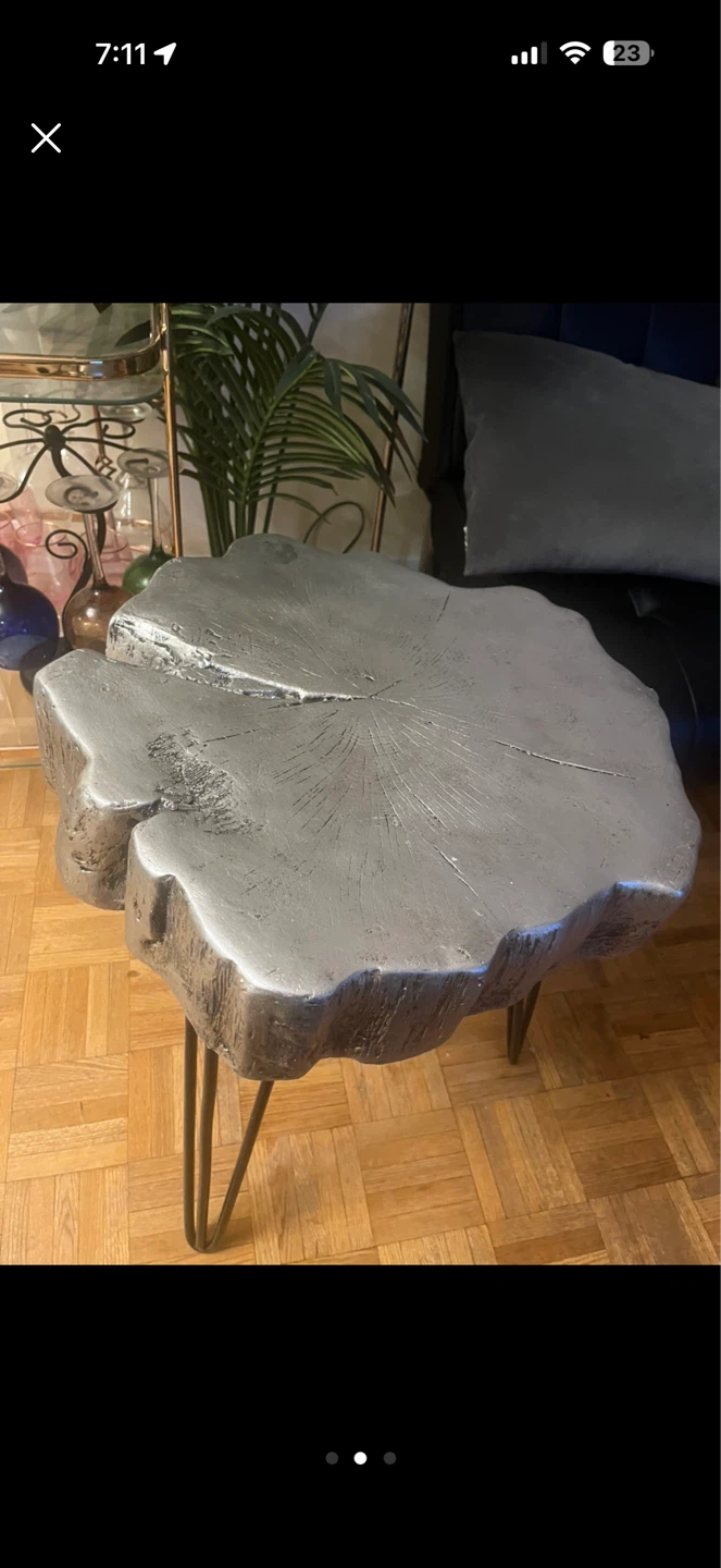 Signature Design by Ashley End Table - Silver Finish - photo 2