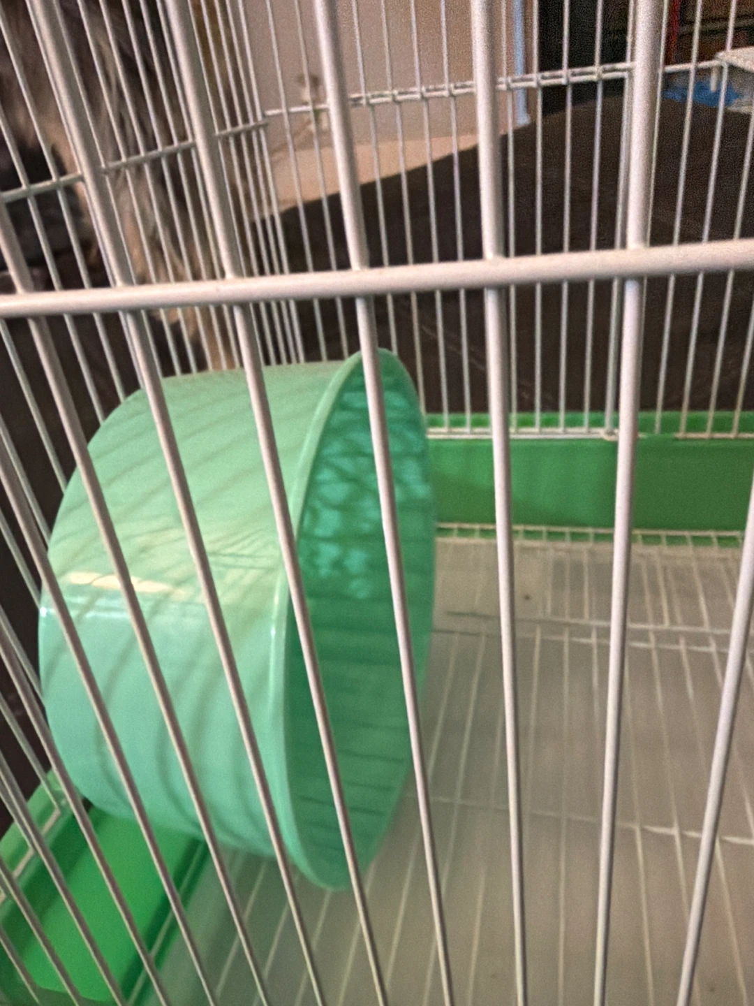 Small Animal Cage with Wheel and House - photo 2