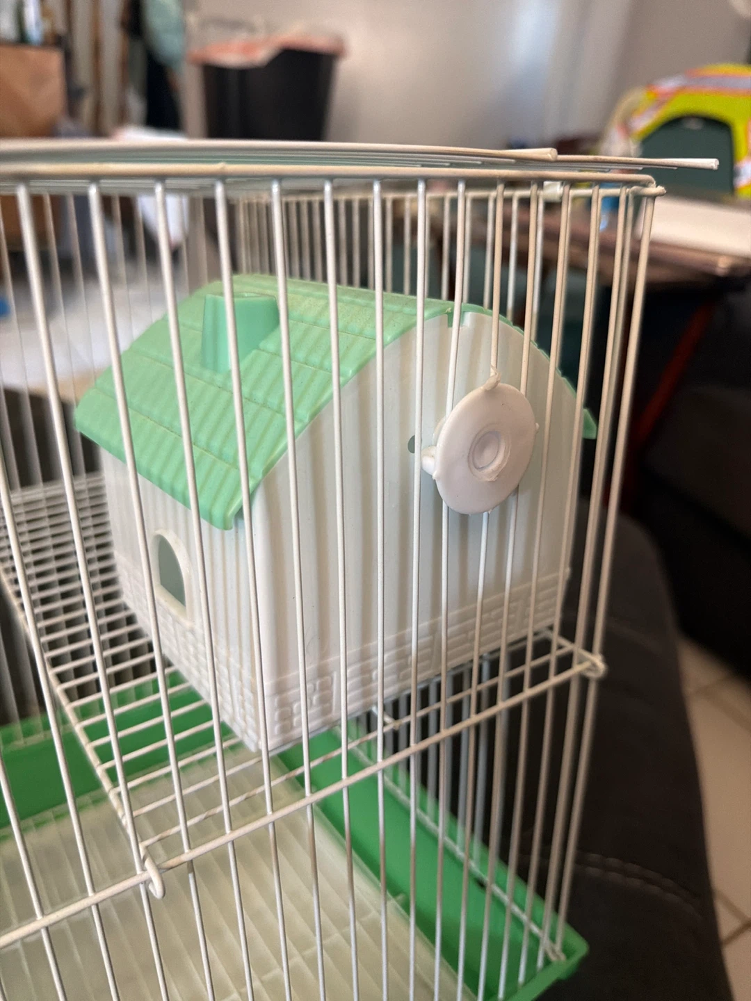 Small Animal Cage with Wheel and House - photo 3