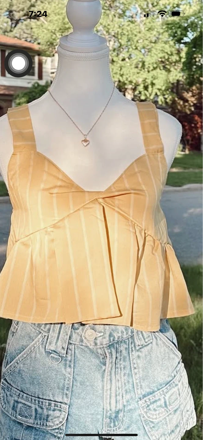 All items buy 1 take 1 Yellow Striped Peplum Top