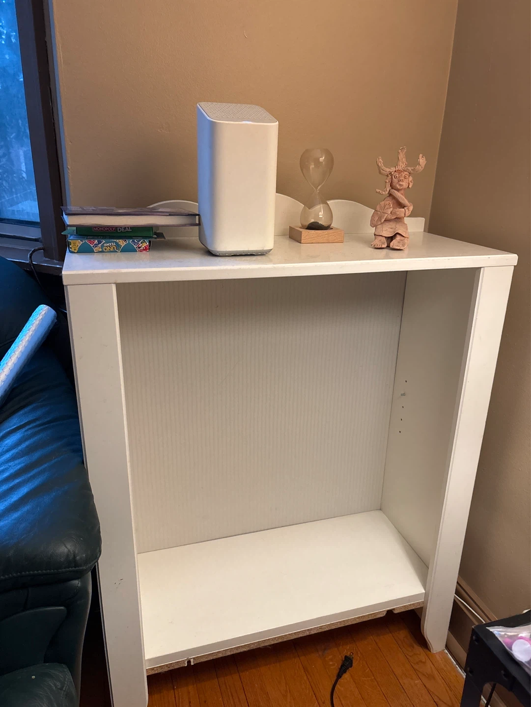 White Open Bookshelf