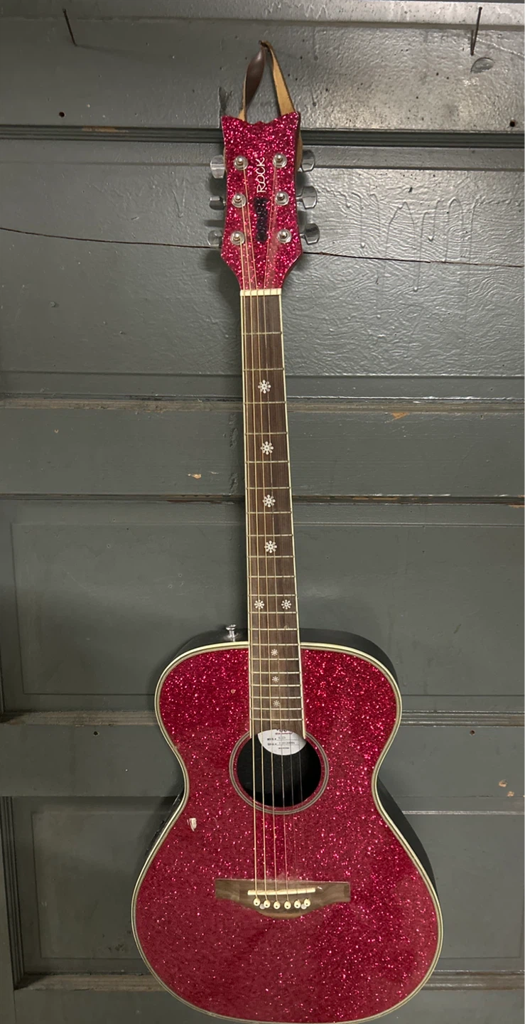 Rocket Acoustic Guitar - Red Sparkle - photo 2