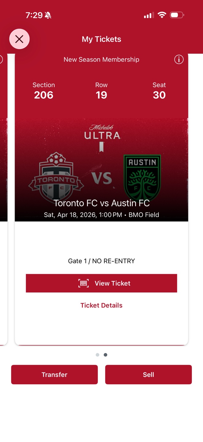 Toronto FC vs Austin FC Ticket